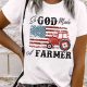 Celebrate Farmer's Spirit White Flag Graphic Tee