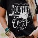 Country Music Lover's Graphic Tee in Black